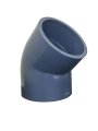 4 In Schedule 80 Pvc 45 Degrees Elbow Slip X Heavy Duty Gray Pressure Pipe Fitting For Plumbing And Irrigation 5 Pack 