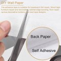 Uxcell Wood Grain Tape 3 94 X16 41 Ft Wall Paper Border Sticker Self-adhesive Repair Patch For Corner Table Door Sofa Furniture