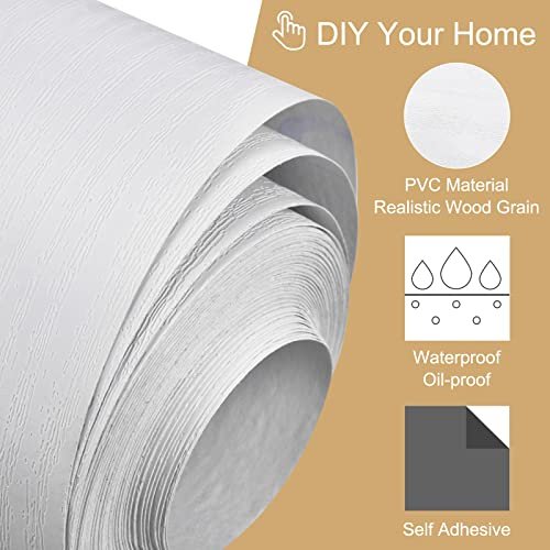 Wood Grain Tape 3 94 X16 41 Ft Wall Paper Border Sticker Self-adhesive Repair Patch For Corner Table Door Sofa Furniture Home