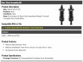 Rear Strut And Coil Spring Assembly Kit 2 Piece Compatible With 2002-2004 Acura Rsx