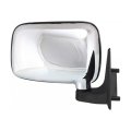 Passenger Side Door Mirror For Mazda B2200 1990 1991 1992 1993 Chrome Convex Manual Foldaway Non Heated Replaces Ma1321110 