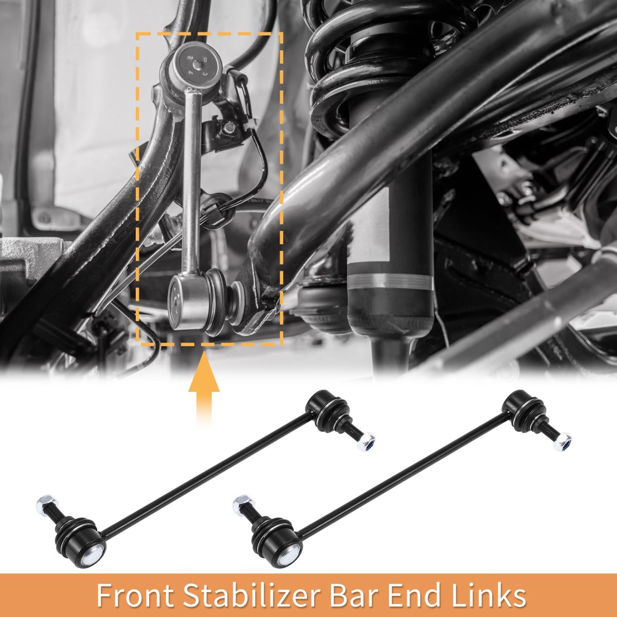 1 Set Front Sway Bar Links Stabilizer Link Kit With Bushing For Jeep Patriot 2007-2017 Dodge Caliber 2007-2012 Suspension No