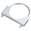 Uxcell Muffler U-bolt Clamps For 110mm 4-5 16 Diameter Exhaust Tail Pipe 1pcs U Clamp Saddle Type