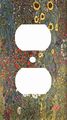 Fine Art Gustav Klimt Sunflowers Decorative Outlet Cover 