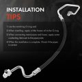 A-premium A C Discharge Line Hose Assembly Compatible With Toyota Sienna 2011-2014 V6 3 5l Compressor To Condenser