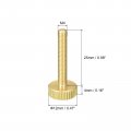 Uxcell Knurled Thumb Screws M4x25mm Flat Brass Bolts Grip Knobs Fasteners For Home Electronic Machine 5pcs