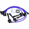 Dragon Fire Performance 8 5mm Purple Ignition Spark Plug Wire Set For All 1992-2002 Acura Honda Integra Civic B-series V-tech