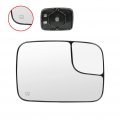 Ocpty Passenger Side Heated Mirror Glass Compatible With 2002-2005 For Dodge Ram 1500 2003-2005 2500 3500