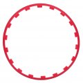 Ocpty Red Car Wheel Hub Rim Trim Tire Ring Guard Rubber Strip Protector Decorative Protection -17 Inch Fit For Toyotad