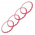 Ocpty Red Car Wheel Hub Rim Trim Tire Ring Guard Rubber Strip Protector Decorative Protection -17 Inch Fit For Toyotad
