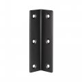 Uxcell Corner Brace Angle Bracket Fastener Stainless Steel L Shape 27mmx27mmx100mm Black With Screws 1 Pcs