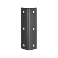 Uxcell Corner Brace Angle Bracket Fastener Stainless Steel L Shape 27mmx27mmx100mm Black With Screws 1 Pcs
