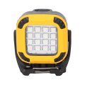 Cob Magnetic Work Light Usb Rechargeable Led Lamp With 8 Color Modes Foldable Design For Outdoor Use And Car Repair Yellow
