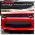 Jmtaat Front Lower Grille Grill Compatible With 2015-2021 Dodge Charger Replacement For Part Number 68394592aa 2 Side Bezels