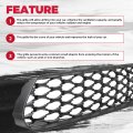 Jmtaat Front Lower Grille Grill Compatible With 2015-2021 Dodge Charger Replacement For Part Number 68394592aa 2 Side Bezels