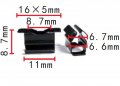 Autobahn88 Metal Door Molding Clip Compatible With Vw Audi Golf R Gti Jetta Wagon Passat Rabbit Sportwagen Tiguan Oem 4a0853107