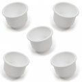 Red Hou Auto 5 Cup Holders Plastic Pocket Recessed Insert Universal With Drain For Boat Rv Car Truck Marine Pontoon Motorhome 