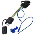 Standard Vehicle-side 4 Pin Flat And Trailer-side 5 Trailer Light Adapter Simple Installation For All Vehicle Models With 4-way 