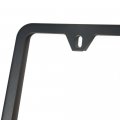 Uframe 4 Holes Slim Stainless Steel License Plate Holder Frame Matte Black