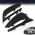 Front Fog Light Lamp Cover Frame Pair For Chevy Cruze 2016 2017 2018 Black Left And Right Side Waterproof Polypropylene