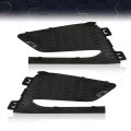 Front Fog Light Lamp Cover Frame Pair For Chevy Cruze 2016 2017 2018 Black Left And Right Side Waterproof Polypropylene