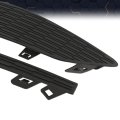 Front Fog Light Lamp Cover Frame Pair For Chevy Cruze 2016 2017 2018 Black Left And Right Side Waterproof Polypropylene