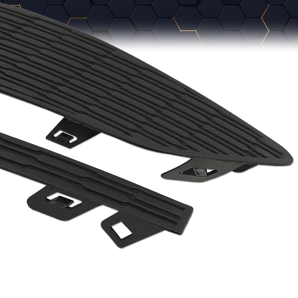 Front Fog Light Lamp Cover Frame Pair For Chevy Cruze 2016 2017 2018 Black Left And Right Side Waterproof Polypropylene