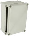 Bud Industries Nbd-10442 Style D Plastic Indoor Box With Solid Door 11-1 64 Length X 7-15 32 Width 5-1 Height Light Gray Finish 