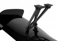 Eparts Universal 57 Type-1 Black Abs Adjustable Trunk Gt Style Spoiler Wing 