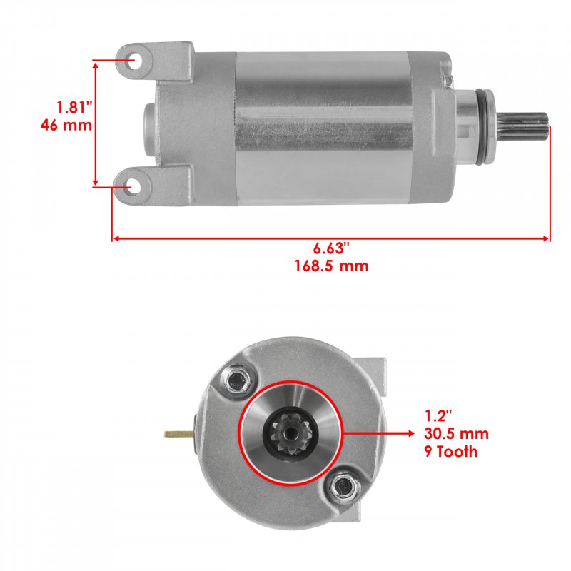 Caltric Starter For Yamaha Xt250 Xt 250 Xt250a 2008 2009 2010 2011 2012 2013 2014 2015 2016