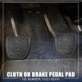 X Autohaux 1 Pair 31321-52010 Gas Accelerator Pedal Covers Brake Foot Pads For Toyota Yaris R 2016 Rav4 2001-2005 Tacoma