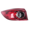 Left Tail Light Assembly For Mazda 3 Sedan 2014 2015 2016 2017 2018 Driver Side Outer Brake Lamp Halogen Red And Clear Lens