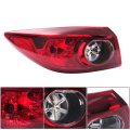 Left Tail Light Assembly For Mazda 3 Sedan 2014 2015 2016 2017 2018 Driver Side Outer Brake Lamp Halogen Red And Clear Lens