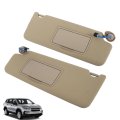 2pcs Sun Visor Passenger Driver Side Lh Rh Beige With Lamp And Cosmetic Mirror Replacement For 2017 2018 2019 2020 2021 Pilot 