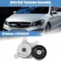 X Autohaux Drive Belt Tensioner Assembly For Mercedes-benz W270 Cla250 Cla45 Amg Gla250 2702000370 Metal Black Silver Tone