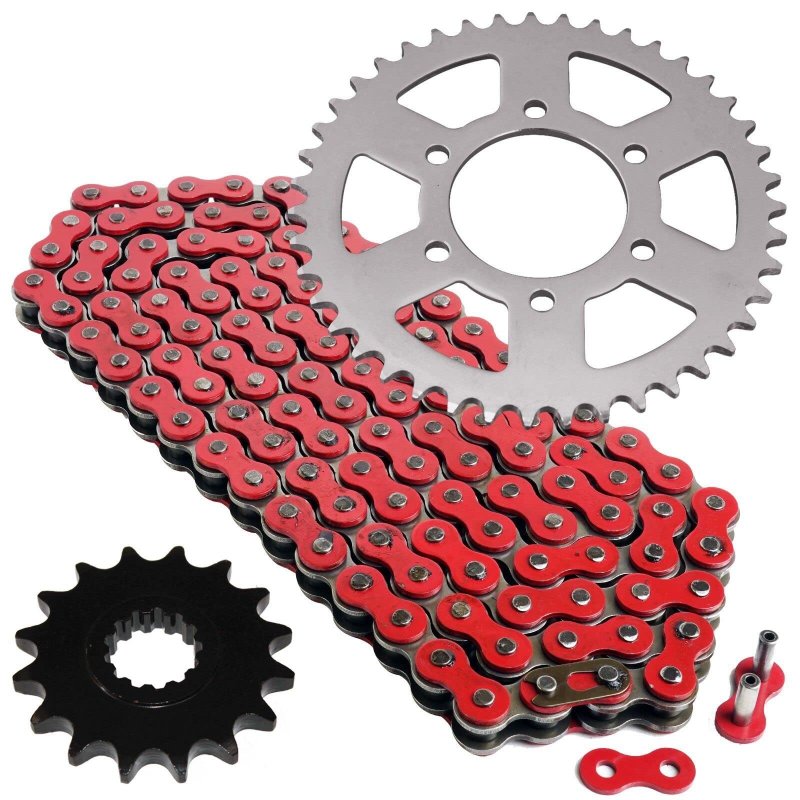 For Red Drive Chain And Sprocket Kit Kawasaki Ninja Zx-6rr Zx600n 2005 2006 Mod-ztf1-6261