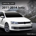 Front Upper Grille Grill Trim Gloss Black Honeycomb W Chrome For Volkswagen Vw Jetta 2010-2014 5c6853653a