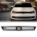 Front Upper Grille Grill Trim Gloss Black Honeycomb W Chrome For Volkswagen Vw Jetta 2010-2014 5c6853653a