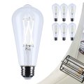 Satco 5w St19 Led Light Bulb 5000k Natural 425 Lumens Clear 300 Degree Beam E26 Medium Base 92 Cri Dimmable Wet Rated Ip65 