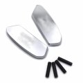 Httmt- Chrome Gsxr Logo Mirror Block Off Base Plates For 2017-2021 Suzuk Gsx-r 1000 P N Mt222-019-cd-gsxr 