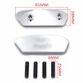 Chrome Gsxr Logo Mirror Block Off Base Plates For 2017 2021 Suzuki Gsx R 1000 Billet Aluminum Delete Mt222-019-cd-gsxr