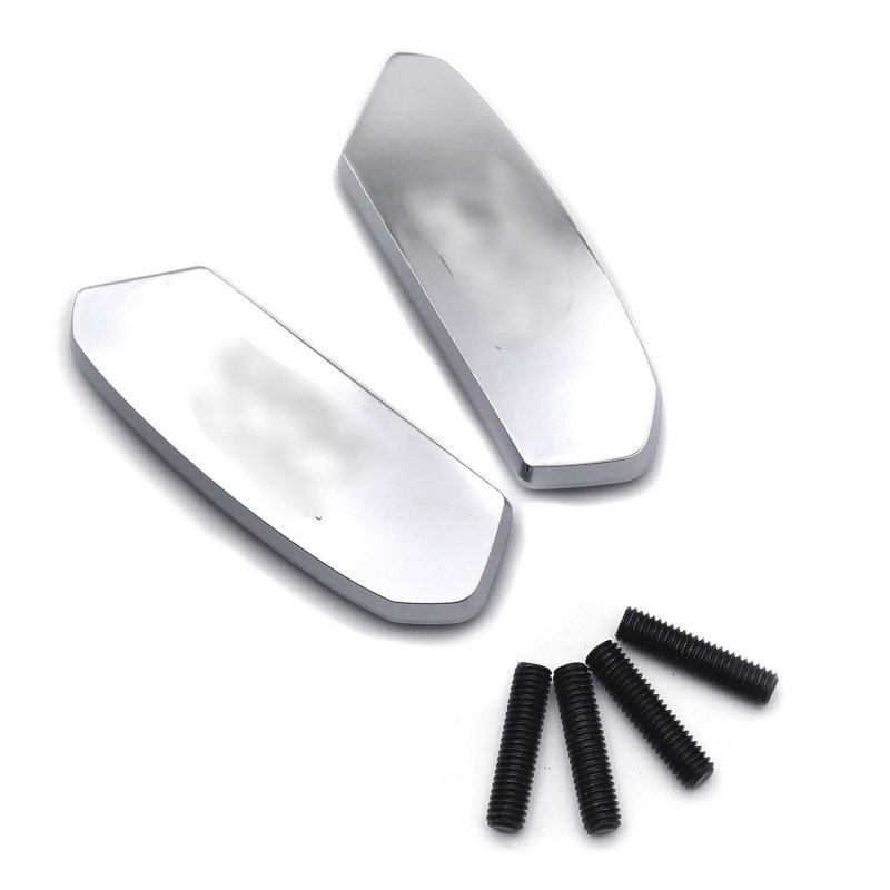 Chrome Gsxr Logo Mirror Block Off Base Plates For 2017 2021 Suzuki Gsx R 1000 Billet Aluminum Delete Mt222-019-cd-gsxr