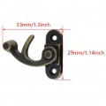 Aicosineg 5pcs Antique Latch Hook Hasp Vintage 1 30 X 14 Lxw Right Swing Arm Lock Clasp For Gift Jewelry Boxes Bronze Tone