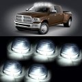5pcs Cab Roof Top White 6 Led Lights Smoke Lens Marker Running Lamps Replacement Fit For 1999-2015 Ford F250 F350 F450 F550 