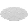 Ekena Millwork Rosc100x050wtluf 10 W X 5 H 7 8 P Large Jumbo Waterloo Rosette White 