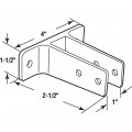 Sentry Supply 656-4021 Two Ear Wall Bracket For 1 In Panels Zinc Alloy Chrome Plated Finish Single Pack