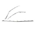 Secosautoparts 3pcs Bumper Molding Trim Front Compatible With Mercedes-benz Gle580 Gle450 Gle350 2020 2021 2022 2023 2024 2025