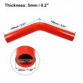X Autohaux 28mm 1 10 Id 45 Degree Elbow Silicone Reducer Hose Pipe Bend Turbo Water Intercooler Red