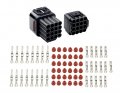 5 Kits 16 Pin Waterproof Electrical Connector Plug For Car Automotive Fits 2 2mm Terminals 11 To 21 Awg Wire 