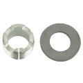 Adjustable Alignment Caster Camber Bushing For 1990 1991 1992 1993 Dodge Ramcharger 0 78 Inside Diameter 1 5 In Outside Silver 